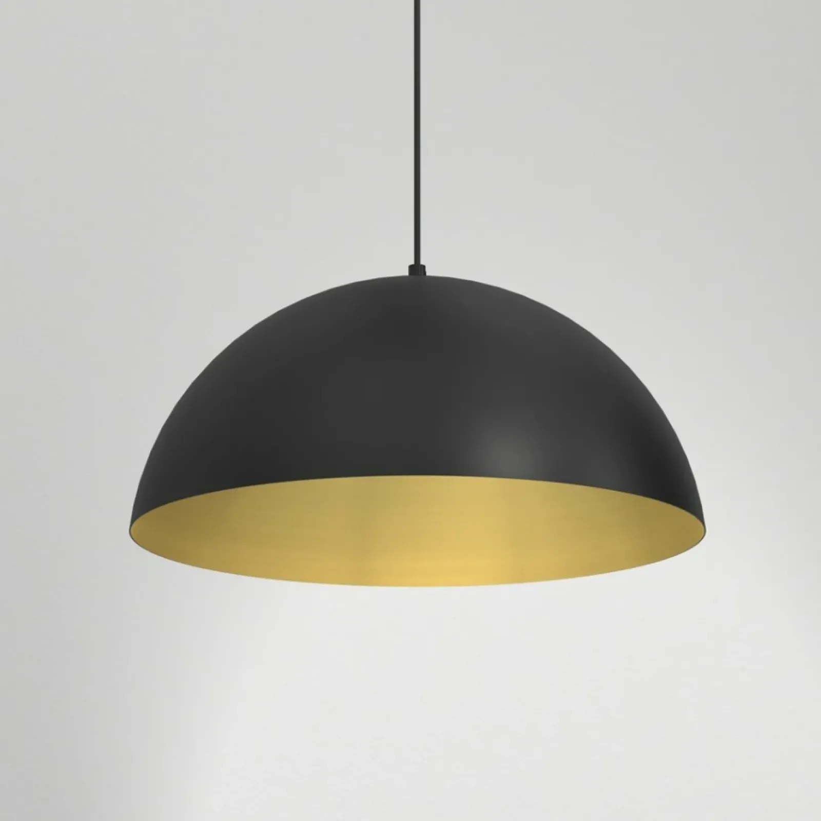 Sklep Kaja Lampa wisząca z czarno-złotym, otwartym kloszem MLP7973 z serii BETA | Kaja Oświ Best Sale