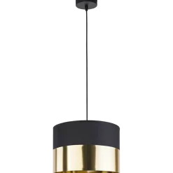 Sklep Kaja Lampa wisząca z czarno-złotym abażurem ⌀20cm TK 3474 serii LONDYN GOLD Clearance