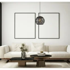 Sklep Kaja Lampa wisząca z m, ażurowym kloszem PND-22341-1L-BK z serii HILO czarny Best Sale