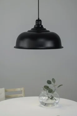 Sklep Kaja Lampa wisząca z czarnym kloszem ⌀50cm, do kuchni 108427 z serii PORT Store
