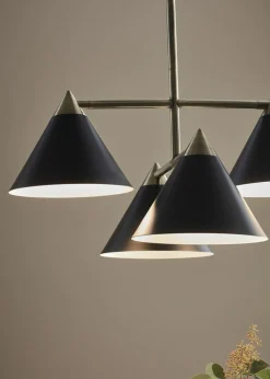 Sklep Kaja Lampa wisząca z czarnymi kloszami mały gwint 108076 | Kaja Oświetlenie Discount