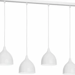 Sklep Kaja Lampa wisząca z czterema kloszami, do jadalni LX 3713 z serii NOAK szary Discount