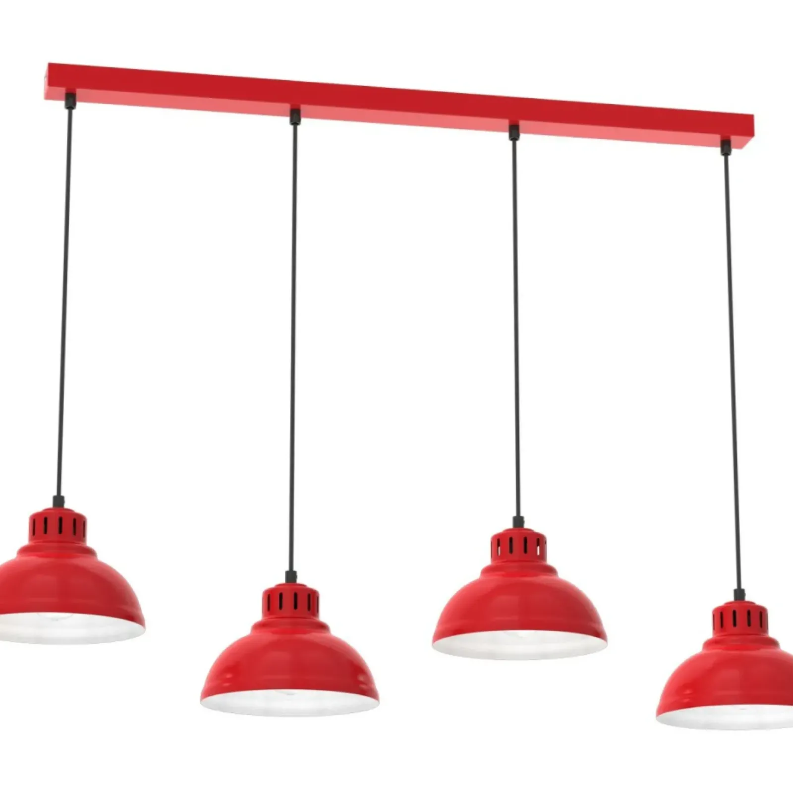 Sklep Kaja Lampa wisząca z czterema kloszami, kolor LX 9228 z serii SVEN czerwony Clearance