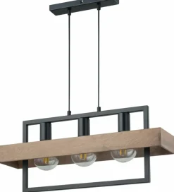 Sklep Kaja Lampa wisząca z dodatkiem drewna, nad stół SIG 32217 z serii ROBIN Shop
