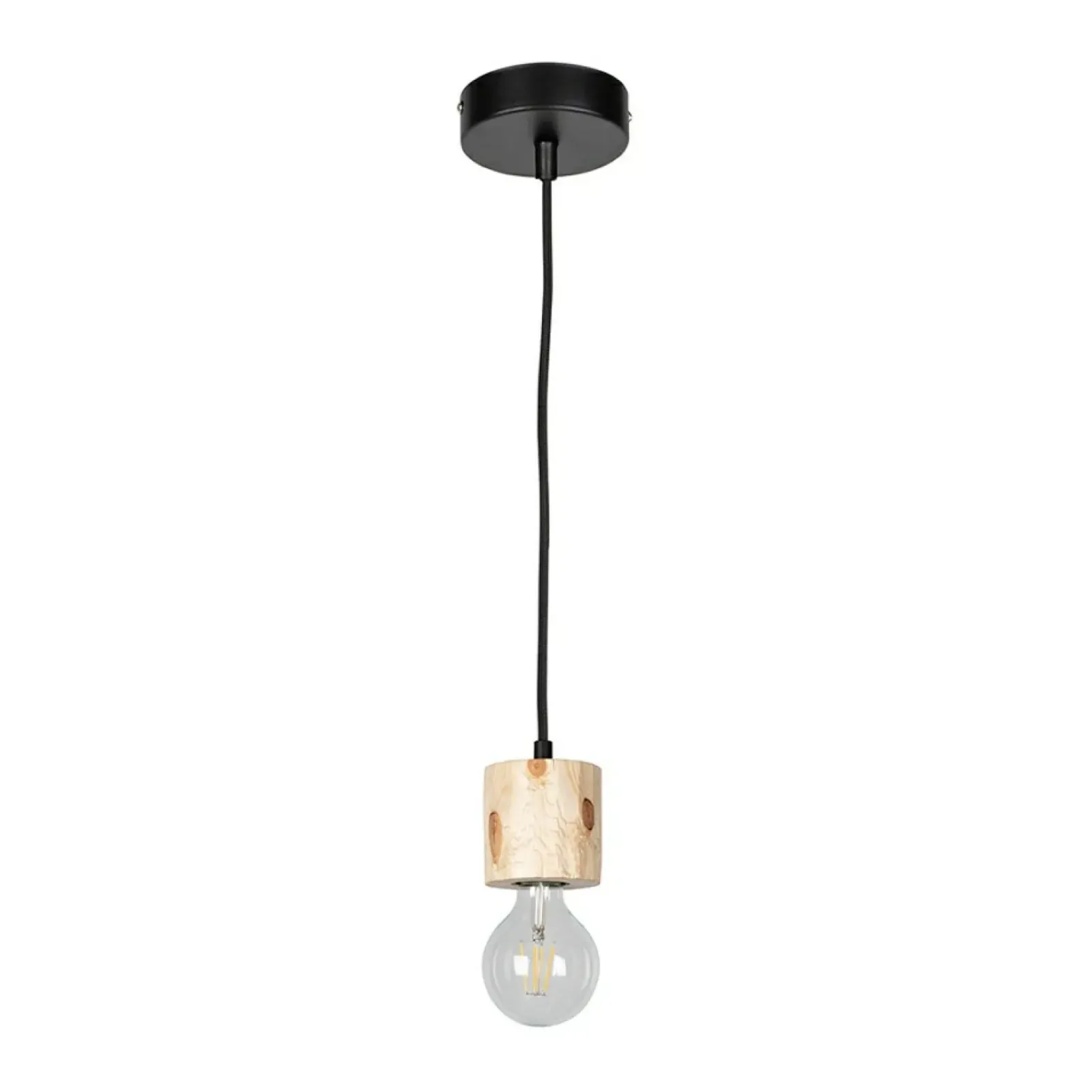 Sklep Kaja Lampa wisząca z drewnem, do nowoczesnej kuchni 7161150 PINO | Kaja Cheap
