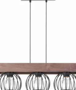 Sklep Kaja Lampa wisząca z drewnianą listwą, nad stół SIG 31574 z serii MILAN Hot