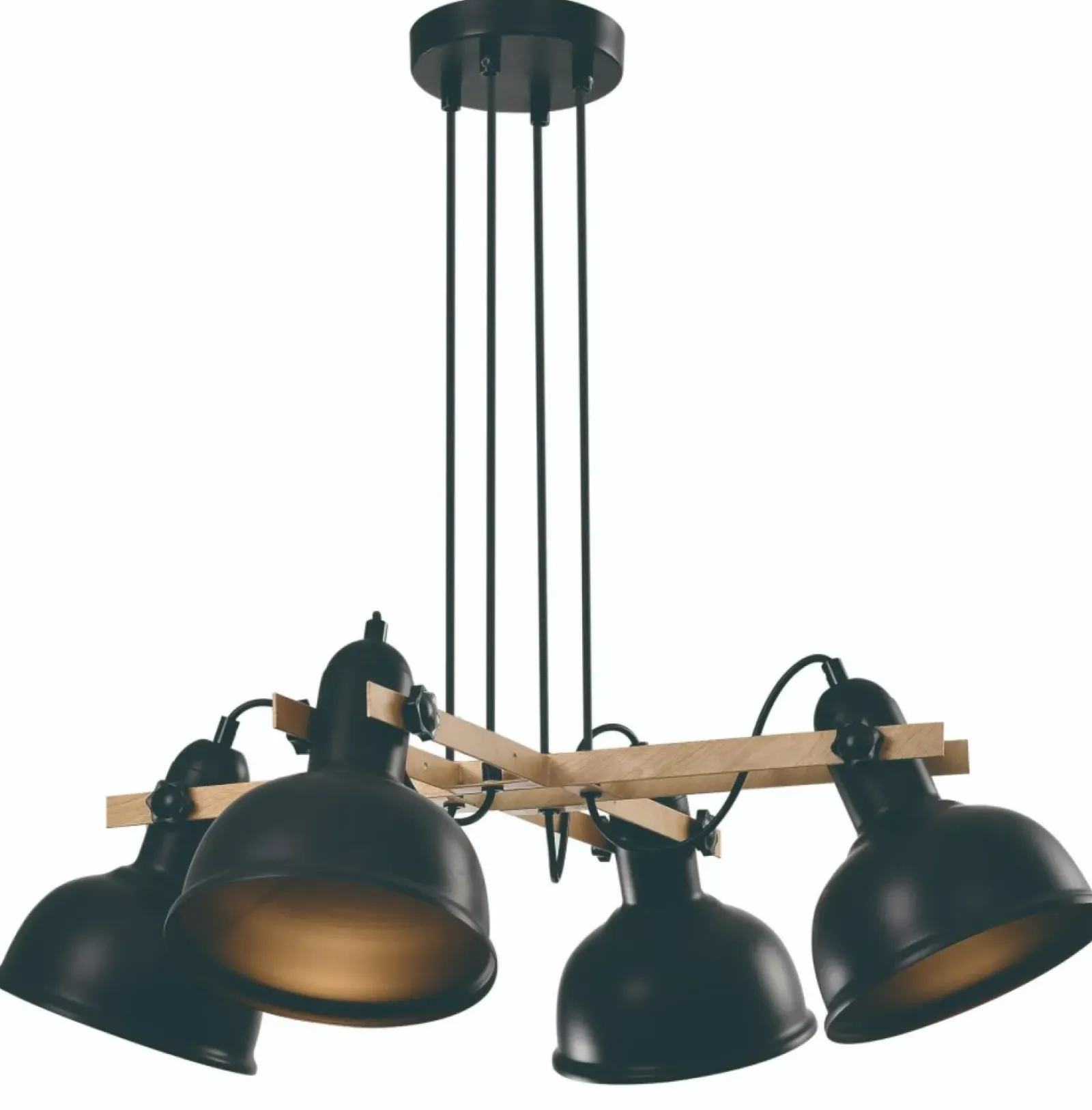 Sklep Kaja Lampa wisząca z drewnianymi ramionami 34-78155 RENO | Kaja Oświetlenie czarny Shop
