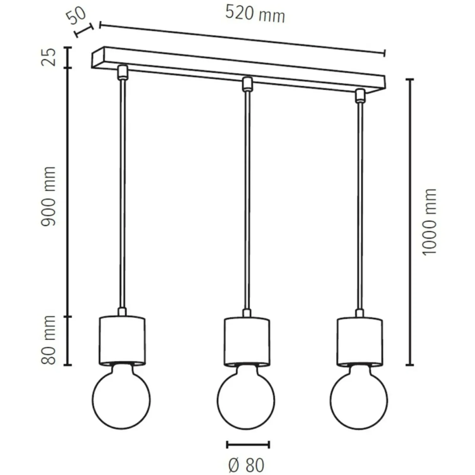 Sklep Kaja Lampa wisząca z drewnianymi oprawkami E27 71689304 PINO | Kaja Cheap