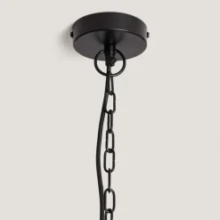 Sklep Kaja Lampa wisząca z drewnianym abażurem ABR-NLW35-BH-E27 BOHO | Kaja brązowy Best Sale