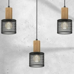 Sklep Kaja Lampa wisząca z drewnianymi elementami MLP8560 SOBRESA | Kaja Best Sale