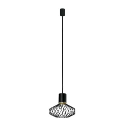 Sklep Kaja Lampa wisząca z drucianym kloszem na GU10 8862 | Kaja Oświetlenie czarny Clearance