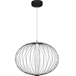 Sklep Kaja Lampa wisząca z drucianym kloszem LP-798/1P S3 BK TREVISO | Kaja Store