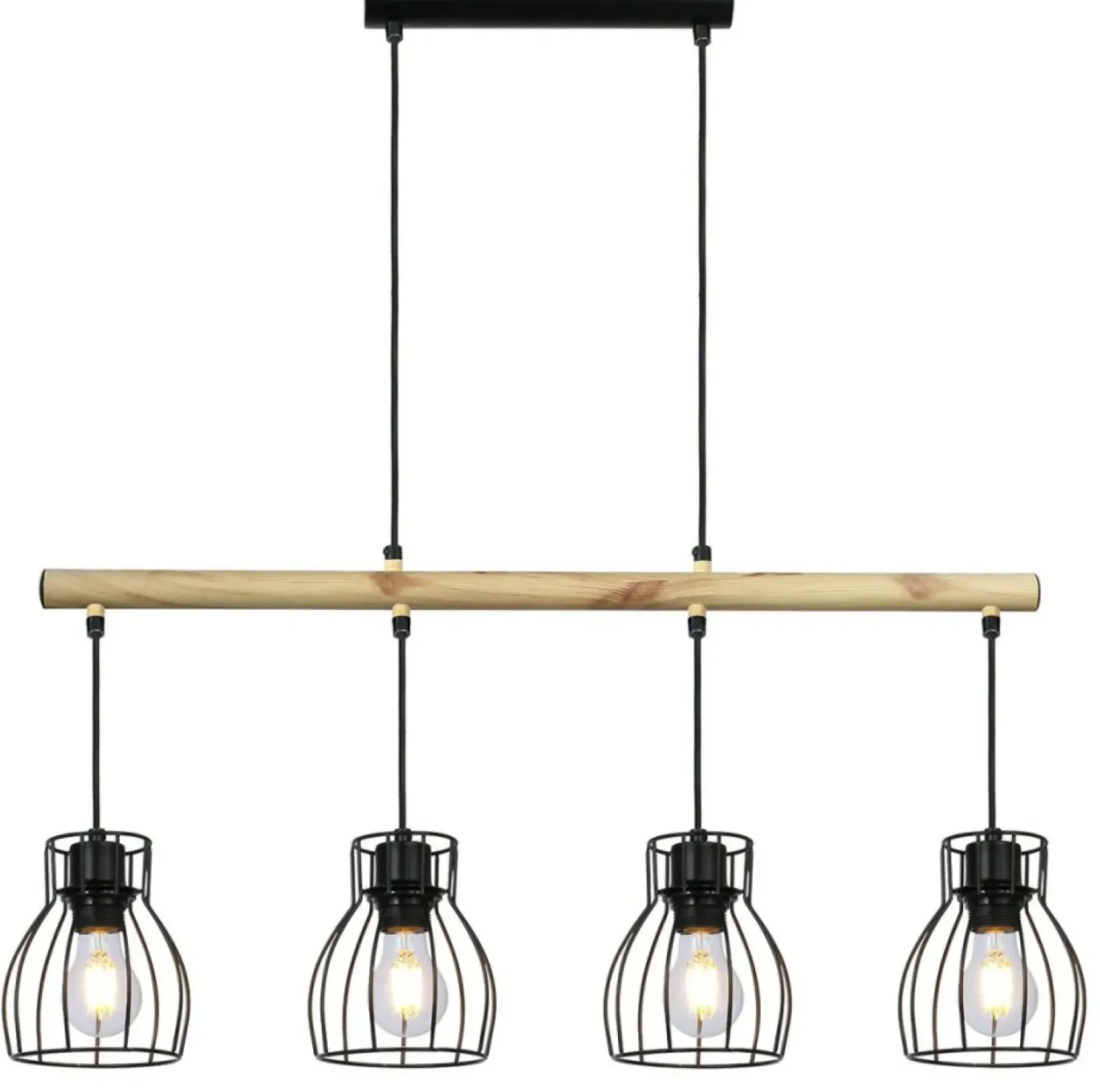 Sklep Kaja Lampa wisząca z drucianymi kloszami 34-78117 BERNITA | Kaja czarny Discount