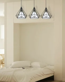 Sklep Kaja Lampa wisząca z drucianymi kloszami ML162 TRIANGOLO | Kaja Oświetlenie czarny Best