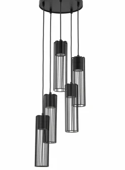Sklep Kaja Lampa wisząca z drucianymi kloszami, do jadalni SIG 33459 FOBIA CZ czarny Cheap