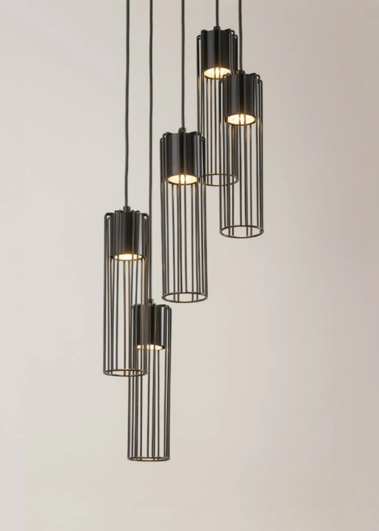 Sklep Kaja Lampa wisząca z drucianymi kloszami, do jadalni SIG 33459 FOBIA CZ czarny Cheap