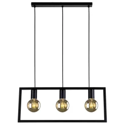 Sklep Kaja Lampa wisząca z dużą, metalową ramką K-4035 LAVAYA | Kaja Oświetlenie czarny Store