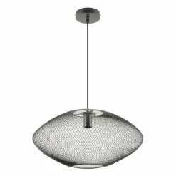 Sklep Kaja Lampa wisząca z dużym, drucianym kloszem A8032L-MBK ORION | Kaja Flash Sale