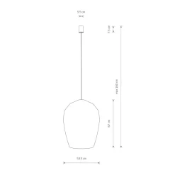 Sklep Kaja Lampa wisząca z dużym, plecionym abażurem 11168 HAITI | Kaja Cheap