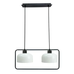 Sklep Kaja Lampa wisząca z dwoma kloszami w ramce 32-26811 ZODIAC | Kaja Outlet