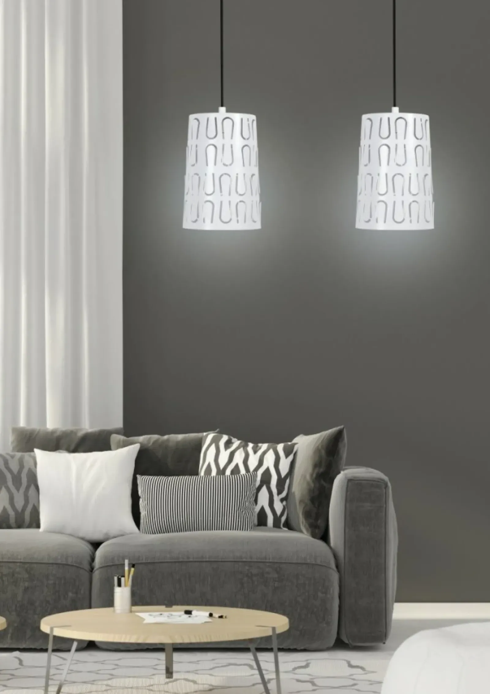 Sklep Kaja Lampa wisząca z dwoma ozdobnymi kloszami 32-64271 VISTA | Kaja* Randole Tradycyjne