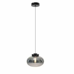 Sklep Kaja Lampa wisząca z dymionym, płaskim kloszem MX P0515 MOONSTONE | Kaja Fashion