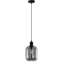 Sklep Kaja Lampa wisząca z dymionym szkłem PND-29258S-1-BK-SG z serii ZONA Fashion
