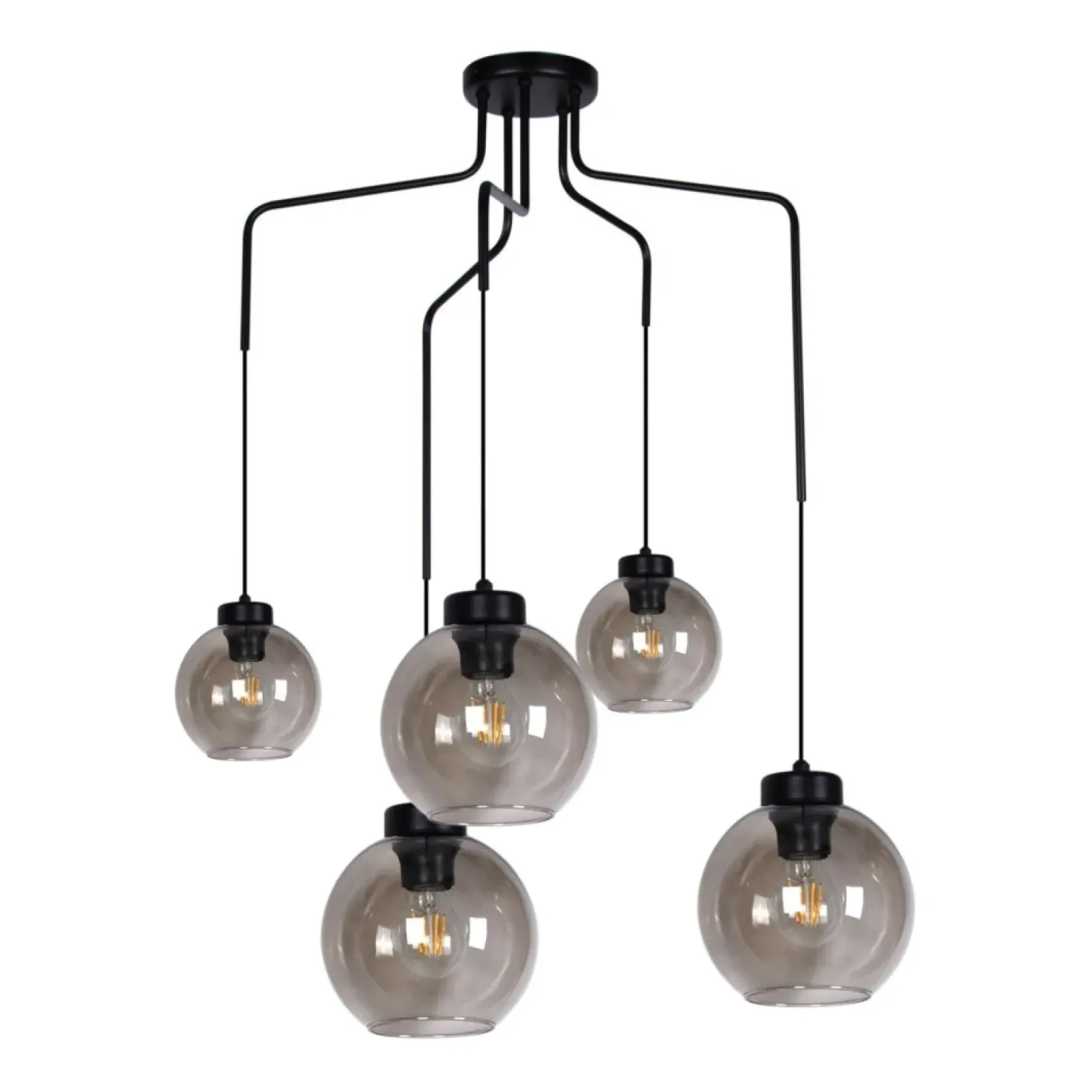 Sklep Kaja Lampa wisząca z grafitowymi kloszami K-4875 HORIK | Kaja Oświetlenie Outlet