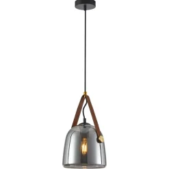 Sklep Kaja Lampa wisząca z grafitowym kloszem PND-24342-1-BK-SG z serii SOLTA Discount