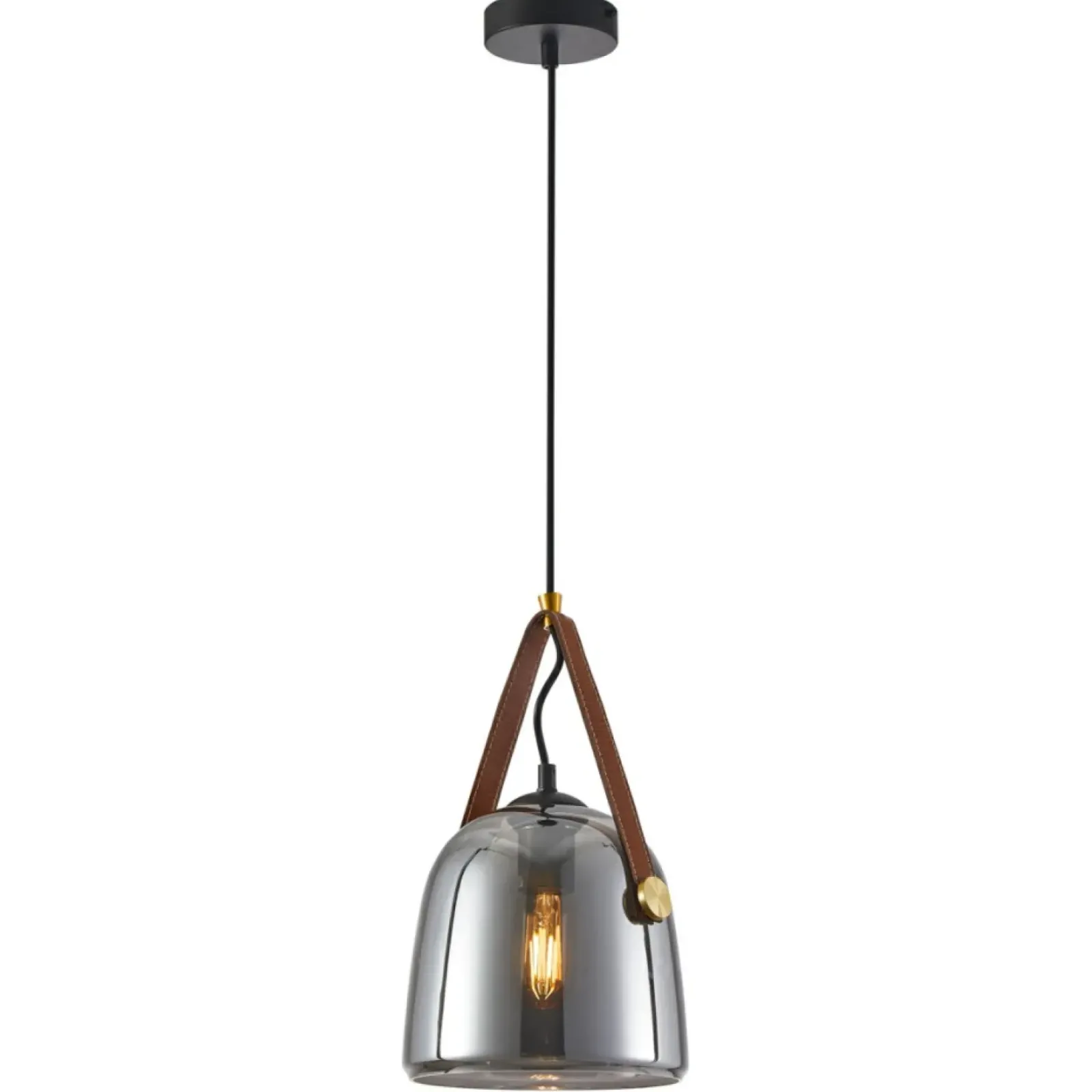 Sklep Kaja Lampa wisząca z grafitowym kloszem PND-24342-1-BK-SG z serii SOLTA Discount