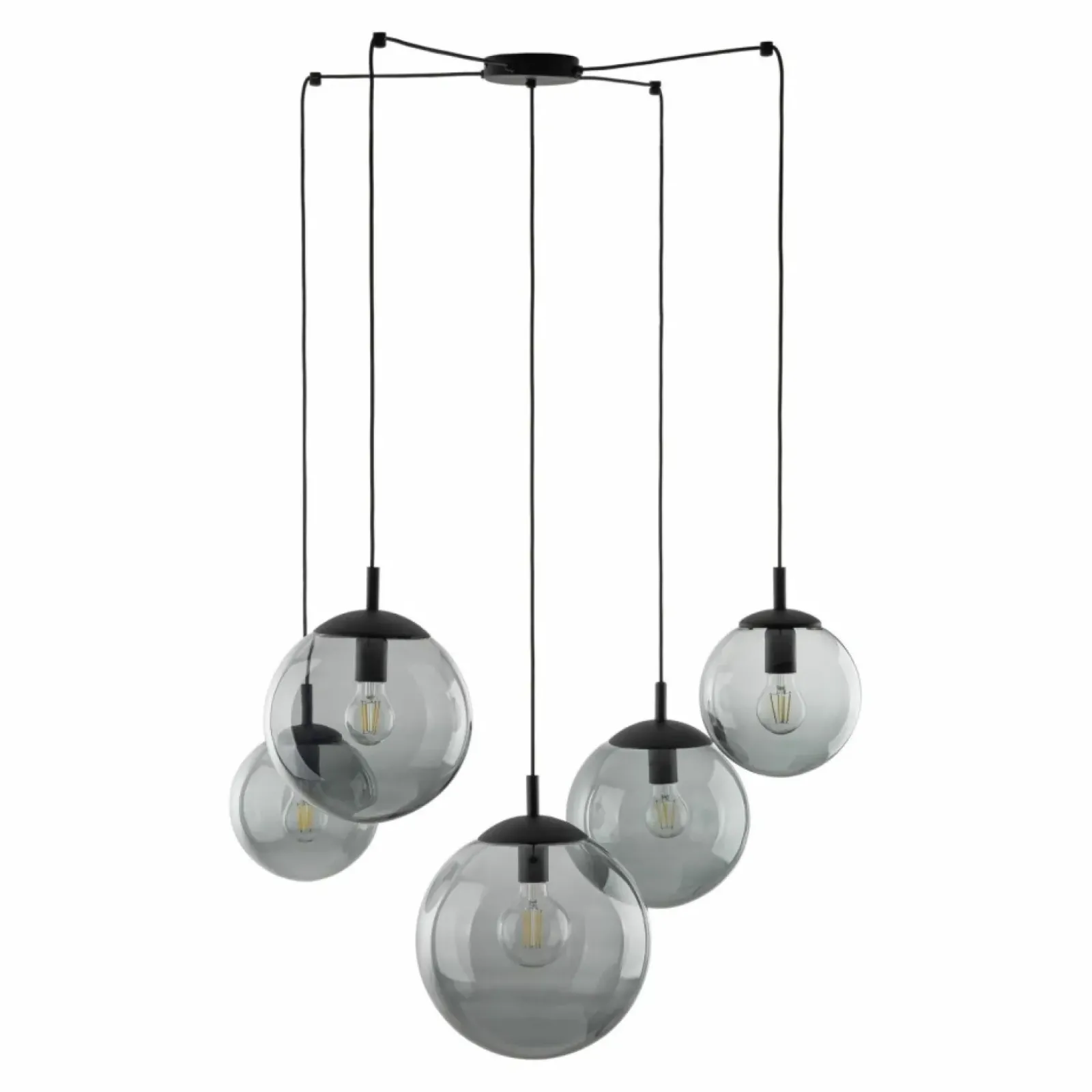 Sklep Kaja Lampa wisząca z grafitowymi kloszami TK 5382 ESME GRAPHITE | Kaja Clearance