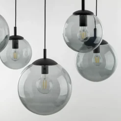 Sklep Kaja Lampa wisząca z grafitowymi kloszami TK 5382 ESME GRAPHITE | Kaja Clearance