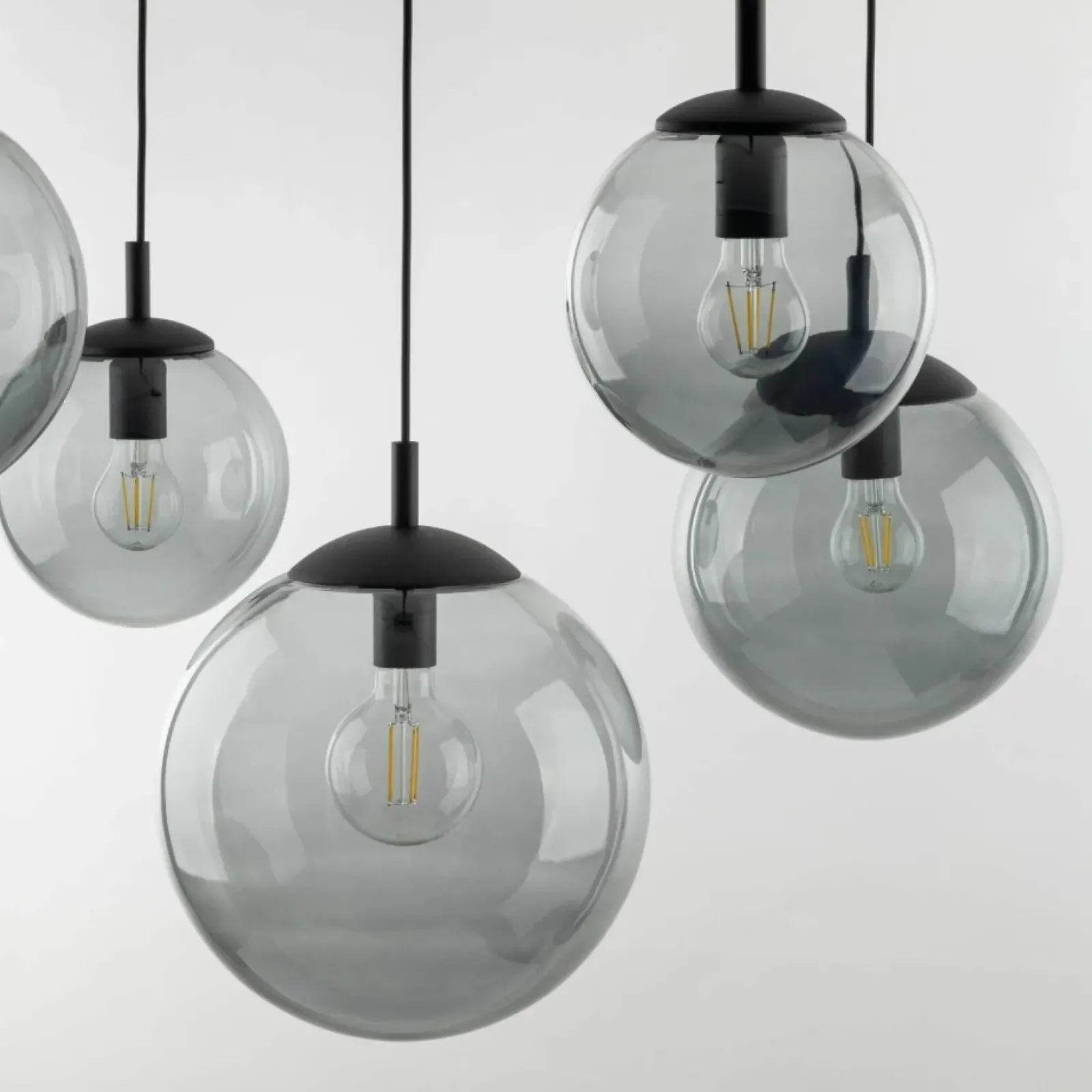 Sklep Kaja Lampa wisząca z grafitowymi kloszami TK 5382 ESME GRAPHITE | Kaja Clearance