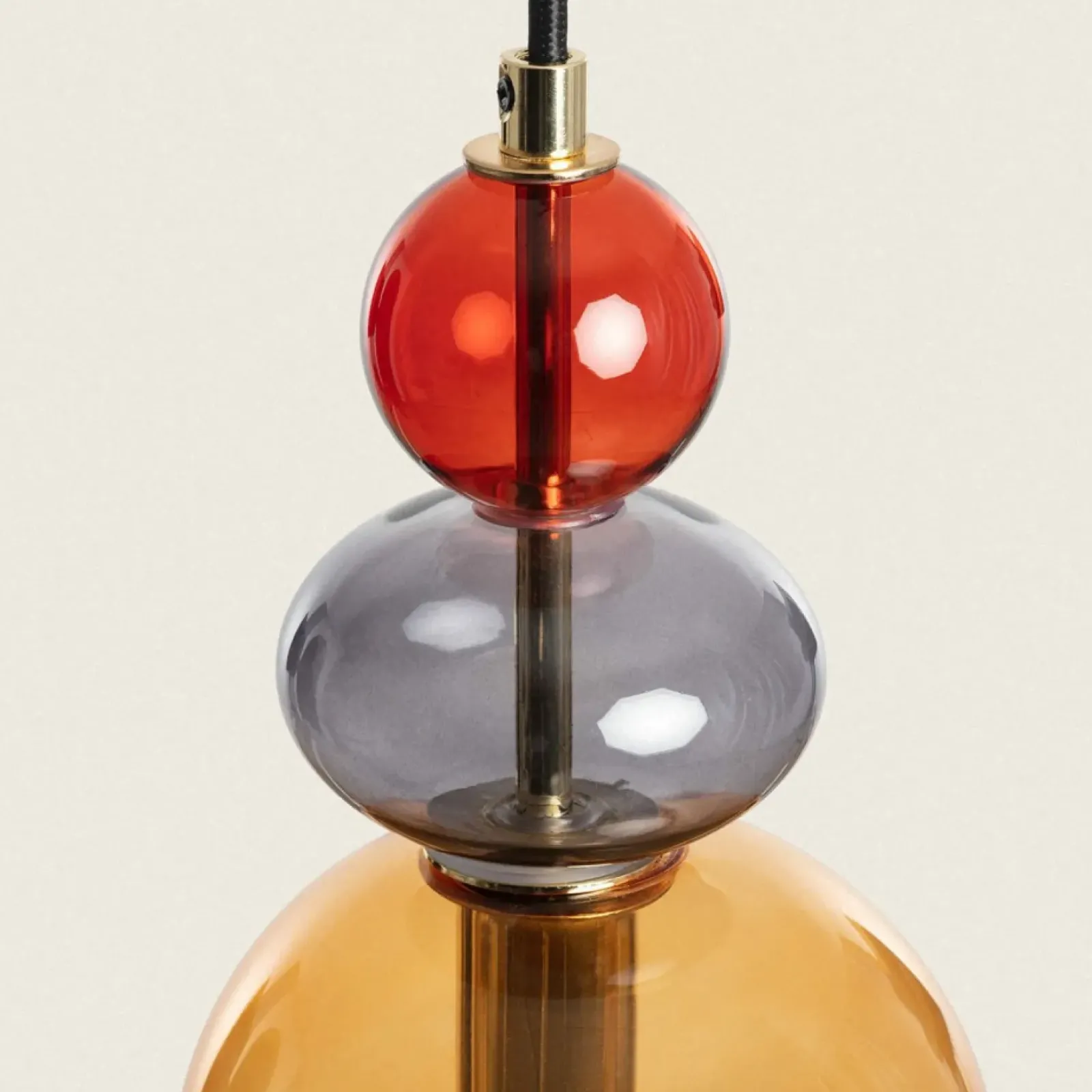 Sklep Kaja Lampa wisząca z kloszami art. Deco ABR-KOLO2-A KOLORENO | Kaja bursztynowy Store