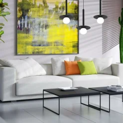 Sklep Kaja Lampa wisząca z kloszami i czarnymi przysłonami MLP8914 z serii FUTURA | Kaja Oś Flash Sale