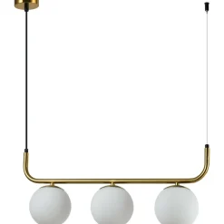 Sklep Kaja Lampa wisząca z kloszami, nad wyspę LP-005/3L GD ALISA | Kaja Shop
