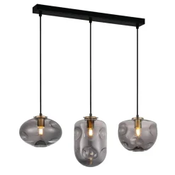 Sklep Kaja Lampa wisząca z kloszami PND-112038-3-BRO+SG HATELLA | Kaja Clearance