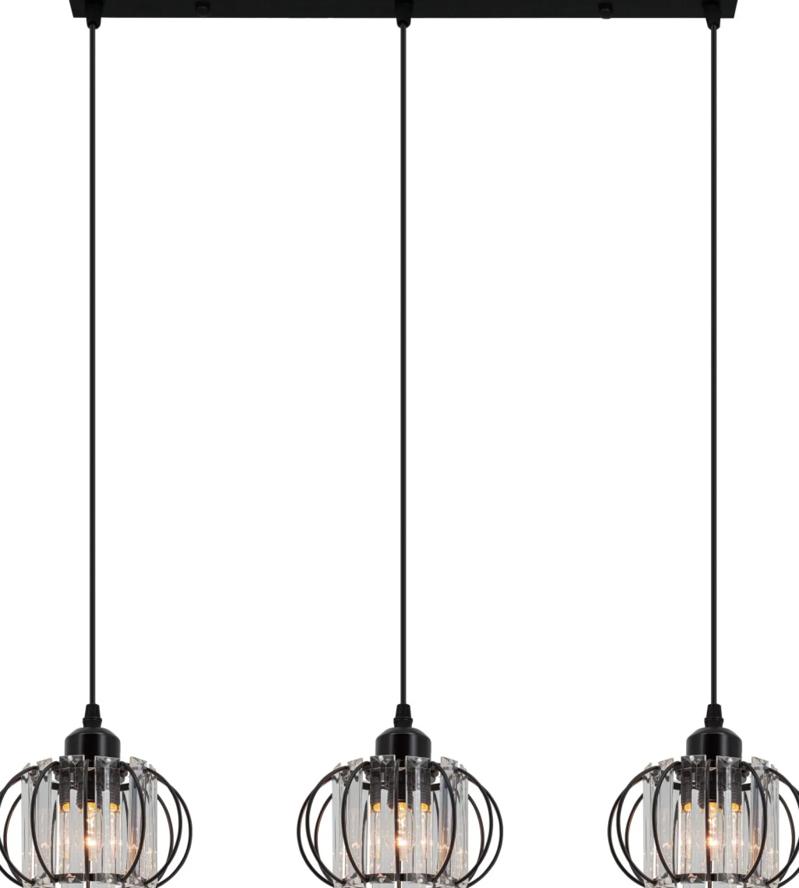 Sklep Kaja Lampa wisząca z kloszami, trzy punkty świetlne 8221/3 BL z serii AC* Randole Tradycyjne