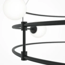 Sklep Kaja Lampa wisząca z kloszami ułożona w okrąg MOD317PL-06B z serii BALANCE czarny Best