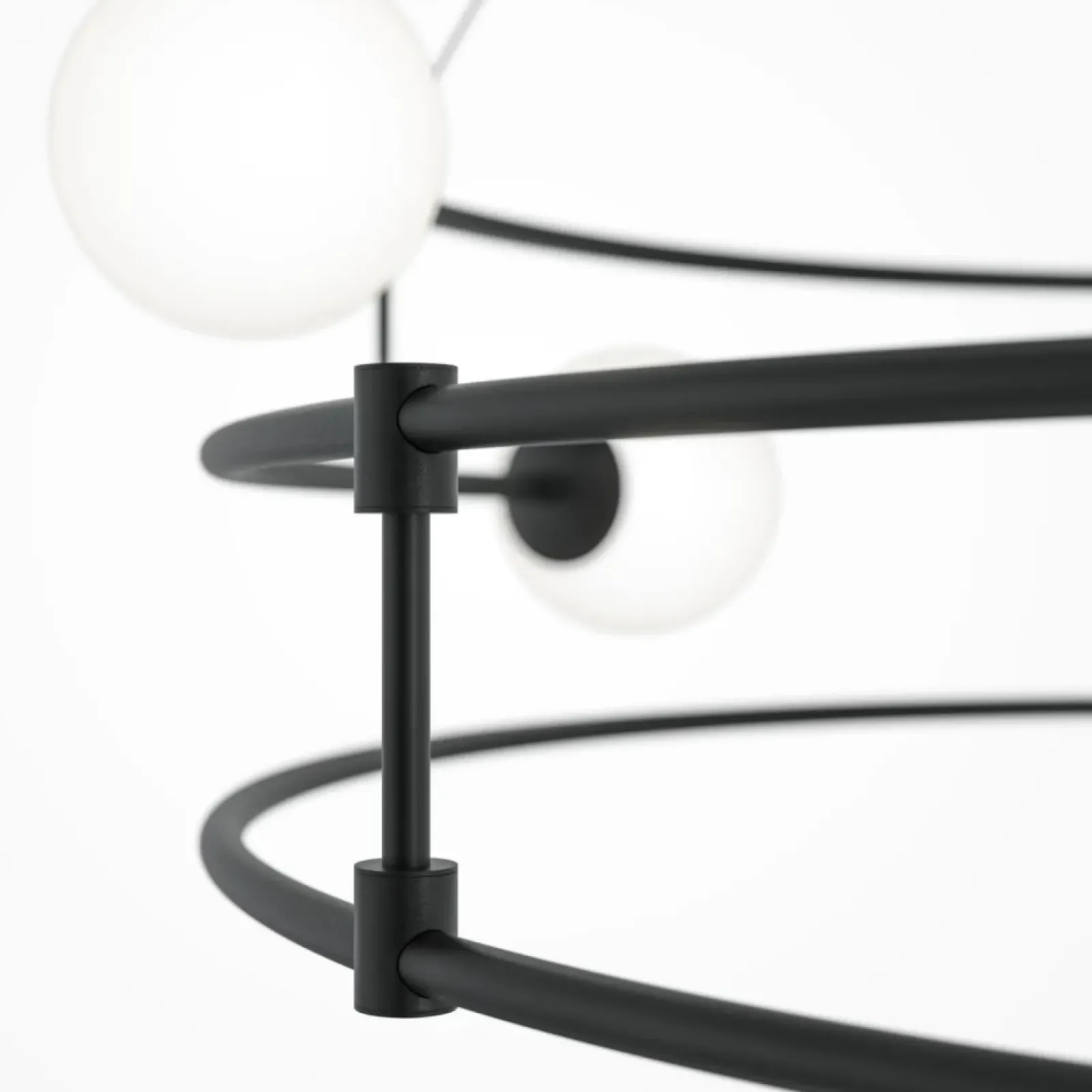 Sklep Kaja Lampa wisząca z kloszami ułożona w okrąg MOD317PL-06B z serii BALANCE czarny Best