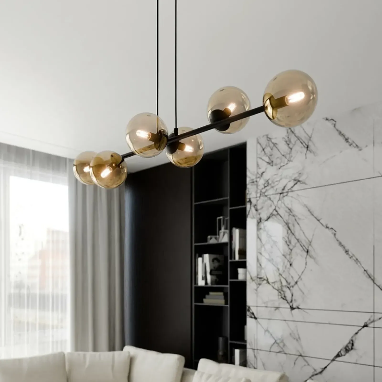 Sklep Kaja Lampa wisząca z kloszami w kształcie kul 876/6 | Kaja Oświetlenie Cheap