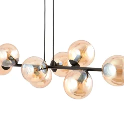 Sklep Kaja Lampa wisząca z kloszami w kolorze miodu 876/8 | Kaja Oświetlenie Discount