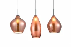 Sklep Kaja Lampa wisząca z kloszami w kolorze miedzi AZ3078 AMBER | Kaja miedziany Cheap