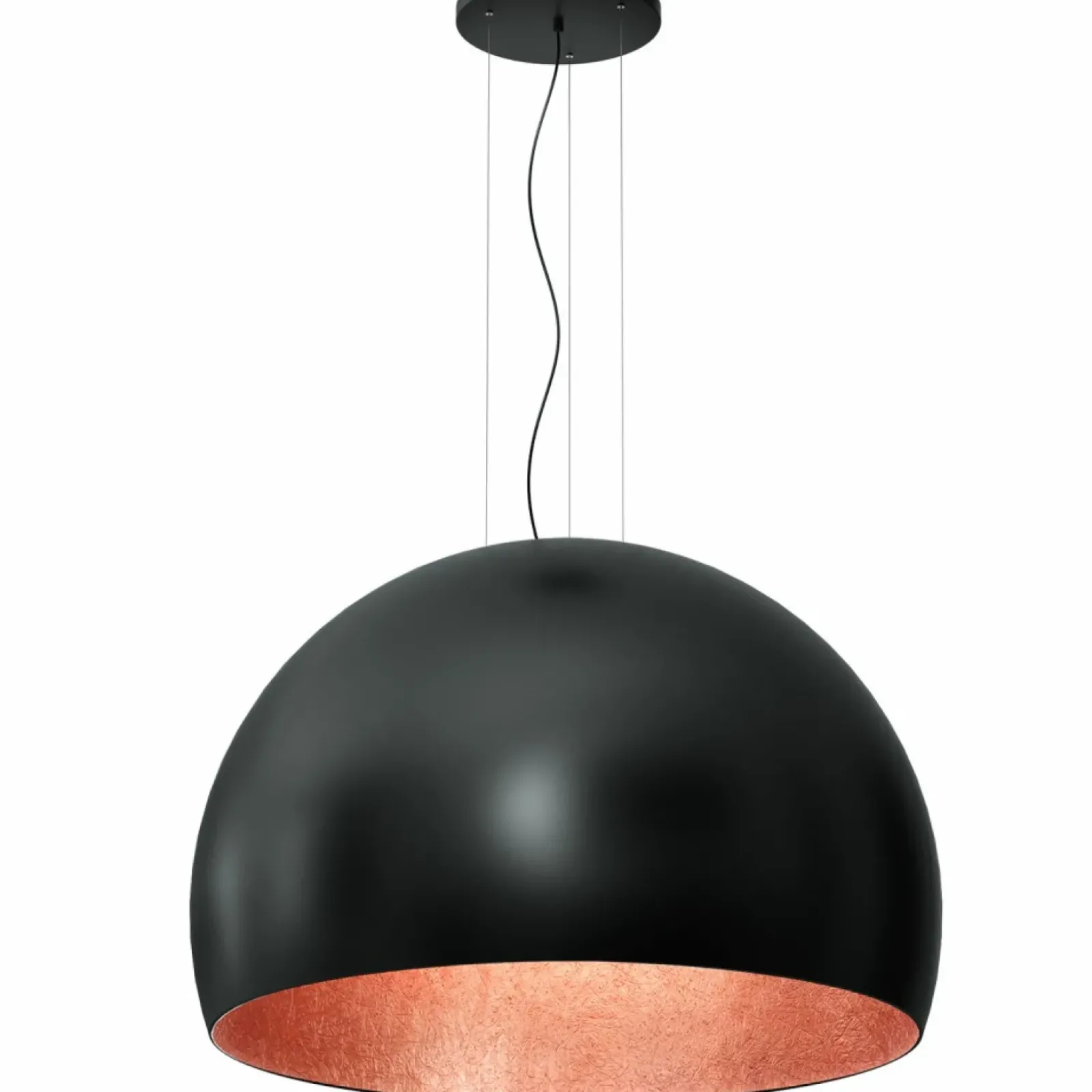 Sklep Kaja Lampa wisząca z kloszem czarno-miedzianym LX 1627 z serii COMPO | Kaja Cheap