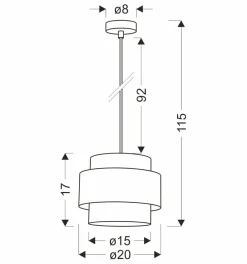Sklep Kaja Lampa wisząca z kloszem w stylu loftowym 31-18472 HARE | Kaja Discount