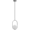 Sklep Kaja Lampa wisząca z kloszem w srebrnym zdobieniu 31-32065 CORDEL | Kaja Flash Sale