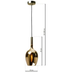 Sklep Kaja Lampa wisząca z kloszem w kształcie kielicha ML8815 z serii LUGANO | Kaja Oświet Store