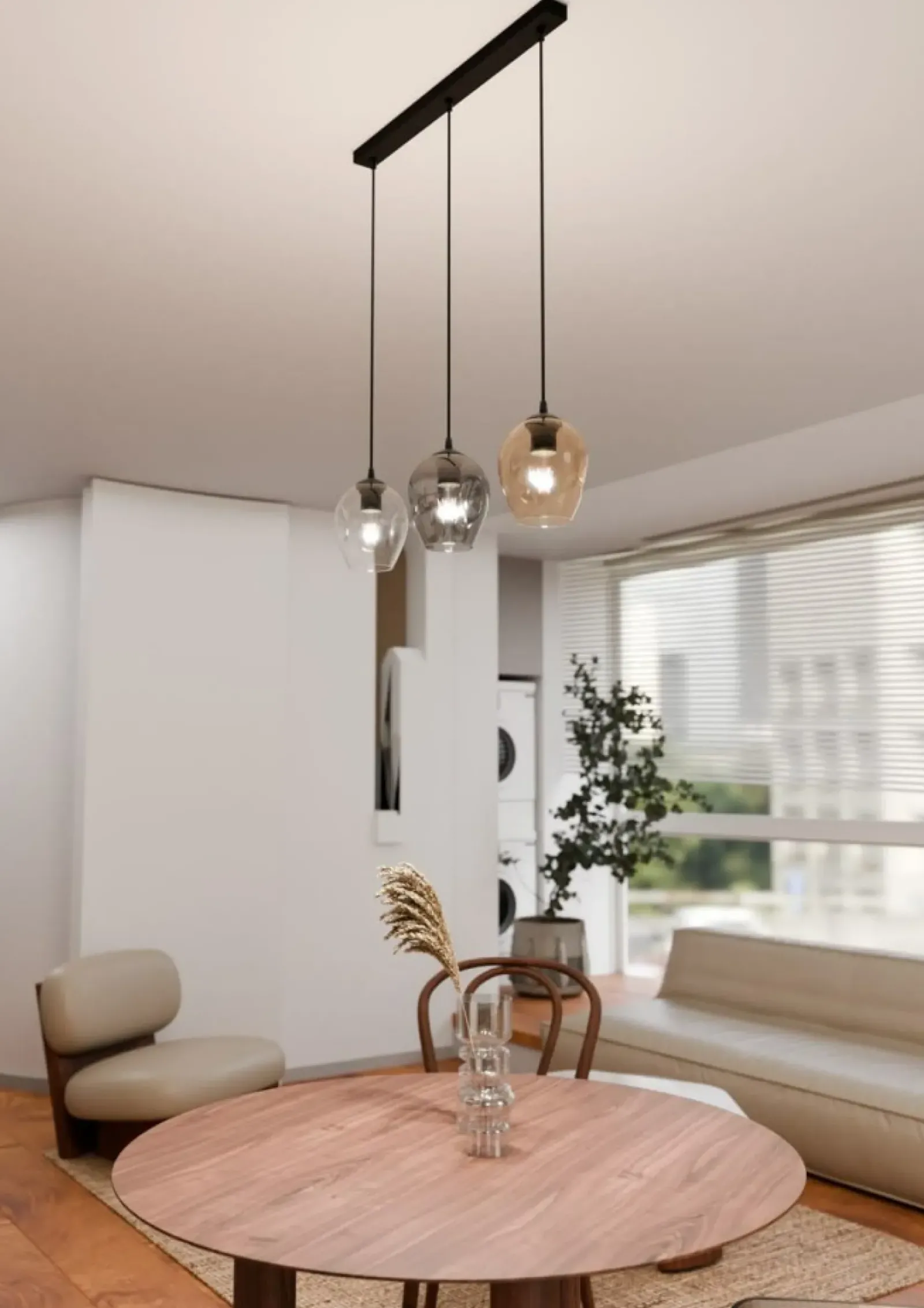 Sklep Kaja Lampa wisząca z kolorowymi kloszami, nad stół 678/3 ISTAR | Kaja Cheap