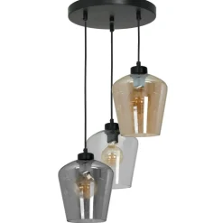 Sklep Kaja Lampa wisząca z kolorowymi kloszami MLP6614 SANTIAGO | Kaja Shop