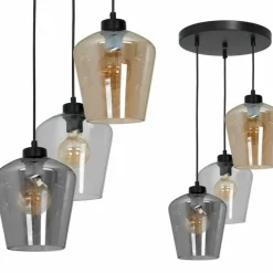Sklep Kaja Lampa wisząca z kolorowymi kloszami MLP6614 SANTIAGO | Kaja Shop